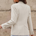 One-Button Flap Pocket Blazer