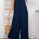 Spaghetti Strap Scoop Neck Jumpsuit