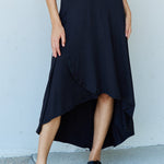 Ninexis First Choice High Waisted Flare Maxi Skirt in Black