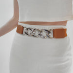 Chain Detail Elastic Belt