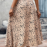 Printed High Waist Ruffled Skirt