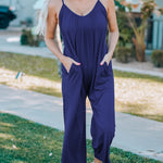 Full Size Spaghetti Strap Wide Leg Jumpsuit