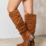 East Lion Corp Block Heel Knee High Boots