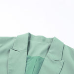 One-Button Flap Pocket Blazer