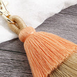 Layered Tassel Keychain