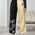 Graphic Contrast Sweatpants