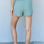 Ninexis Stay Active High Waistband Active Shorts in Pastel Blue