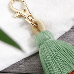 Layered Tassel Keychain