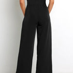 Tie Front Paperbag Wide Leg Pants