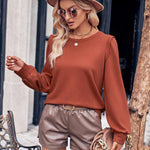 Round Neck Long Sleeve Top