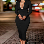 Zip Up Cutout Drawstring Detail Dress