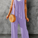 Full Size Spaghetti Strap Wide Leg Jumpsuit