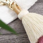Layered Tassel Keychain