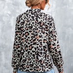 Printed Button Down Long Sleeve Shirt