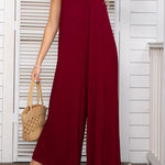 Spaghetti Strap Scoop Neck Jumpsuit