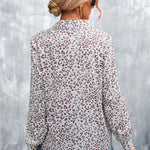 Printed Button Down Long Sleeve Shirt