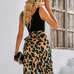 Printed Scoop Neck Sleeveless Dress